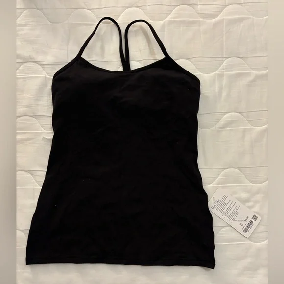 Lululemon Power Y tank BLK size 10 - Picture 2 of 5